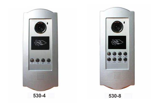 4 and 8 apartment video intercom